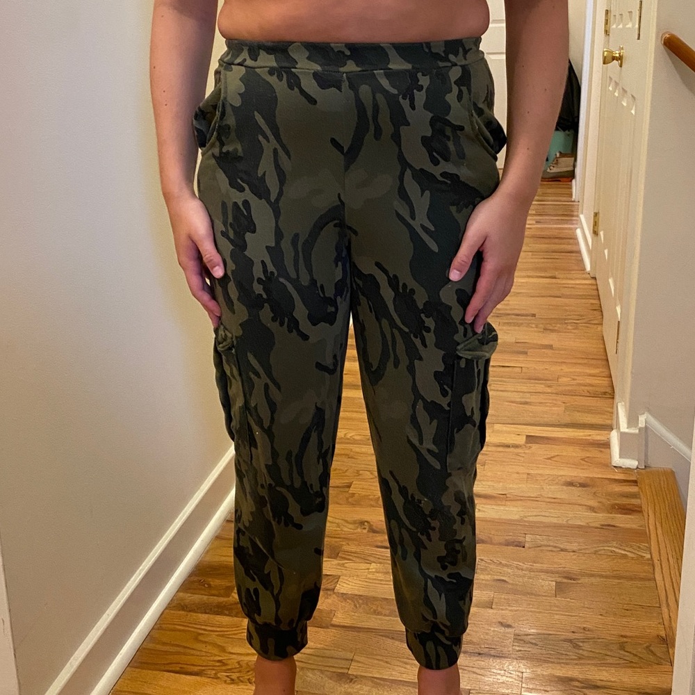 Camo joggers from nasty gal